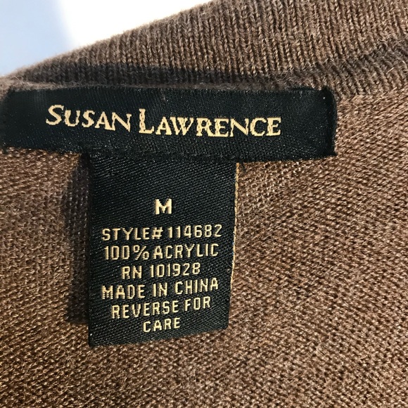 Susan Lawrence Duster Long Sleeve Womens size Medium Cardigan - Picture 5 of 6